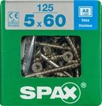 Spax Universalschrauben 5.0 x 60 mm TX 20 - 125 St&uuml;ck Edelstahl
