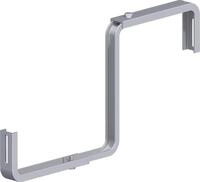 alfer Blumenkastenhalter 230 mm 230 x 200 mm Aluminium roh Kappe rot