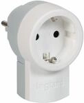 LEGRAND Schutzkontakt-Stecker integrierte Kupplung wei&szlig;