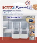 tesa Powerstrips Haken Large transparent-wei&szlig;