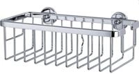 tesa Duschkorb Aluxx zum Kleben viereckig 1 Ablage verchromt 25 cm