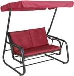 Primaster Hollywoodschaukel Torino rot 2-Sitzer, inkl. Auflagen