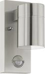 Eglo Sensor-Au&szlig;en-Wandleuchte Riga 5 GU10 edelstahl UP- & Downlight