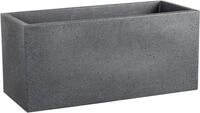 Scheurich Pflanzgef&auml;&szlig; C-Cube Long Serie 240 schwarz granit 60 cm