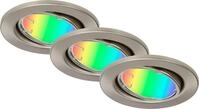 Di-Ka LED Einbauleuchte Fit Move S 3er Set Smart Home Tuya RGBW &Oslash; 8,6 cm