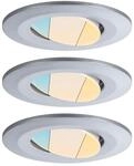 Paulmann HomeSpa 3er Set LED Einbauleuchte Calla chrom 9 cm schwenkbar
