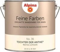 Alpina Feine Farben Wandfarbe No. 36 Tochter der Antike - warmes lichtwei&szlig; 2,5...