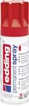 edding 5200 Permanent Spray Premium Acrylic Paint, verkehrsrot, gl&auml;nzend
