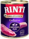 Rinti Singlefleisch Exclusive Hundenassfutter Adult getreidefrei 800 g Gefl&uuml;gel