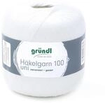 Gr&uuml;ndl H&auml;kelgarn 100 g wei&szlig;