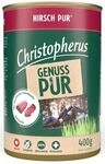 Christopherus Pur Hundenassfutter Single Protein getreidefrei 400 g Hirsch