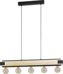 Eglo Pendelleuchte Layham schwarz-braun 96 x 8,5 cm E27