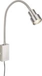 Briloner LED Touch Wandleuchte Tusi nickel-matt 5W, warmwei&szlig;