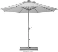 Schneider Sonnenschirm Rooftop silbergrau &Oslash; 350 cm