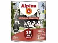 Alpina Wetterschutzfarbe deckend 0,75 L schwarz
