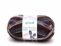 Gründl Sockenwolle Hot Socks Porto 100 g 4-fach braun-natur-denim-flieder