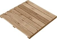 Holzfliese Kiefer 50 x 50 x 3 cm kesseldruckimpr&auml;gniert 1 St&uuml;ck