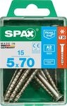 Spax Universalschrauben 5.0 x 70 mm TX 20 - 15 St&uuml;ck Edelstahl