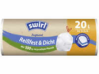 Swirl® Zugband-Müllbeutel 20 L Reißfest & Dicht GLO655401042
