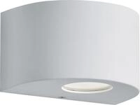 Reality Leuchten LED Au&szlig;en-Wandleuchte Rosario wei&szlig; matt Up- & Downlight