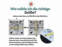 Canadian Spa Deluxe Whirlpool Isolierabdeckung grau 198 x 198 cm universell...