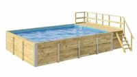 Weka Massivholzpool-Set Mosaik 595 Gr. 2 636 x 400 x 116 cm inkl. Sandfilteranlage