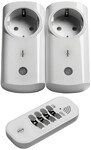 Intertechno Funk-Steckdosen IT2P-2300 mit Handsender Smart Home 2er Set