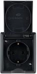 REV Steckdose Aufputz AquaForm, anthrazit, 1-fach