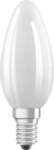Osram LED Kerzenlampe E14 5,5 W warmwei&szlig; wei&szlig; matt