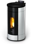 FreePoint Pelletofen Globe Stahl 10,5 kW schwarz-wei&szlig;