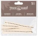 Feuerhand Flachdocht 12,5 mm x 12 cm (5 Stk) Material: 100 % Baumwolle