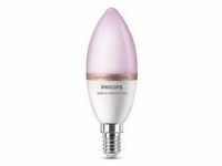 Philips Smart LED Leuchtmittel Tunable White & Color C37 E14 Kerze 4,9 W...