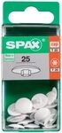 Spax Abdeckkappen wei&szlig; zum stecken - 25 Stk.