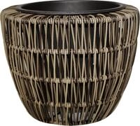 TrendLine Polyrattan Pflanztopf &Oslash; 24 x 20 cm braun