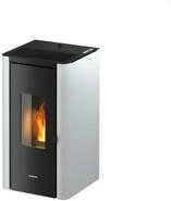 Freepoint Pelletofen Indigo wei&szlig; schwarz, wei&szlig;, bis 7kW Heizleistung