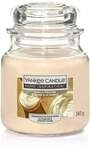 Yankee Candle Duftkerze Mittleres Glas Vanilla Frosting 340 g, creme
