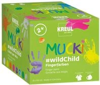 Kreul Mucki Fingerfarben Set 8 x 150 ml Farbmix