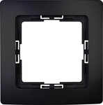 Kopp Abdeckrahmen 1-fach Paris schwarz matt, 402632067