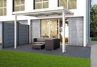 Gutta Premium Terrassendach 309,4 x 306 cm wei&szlig; Acryl klar 16 mm