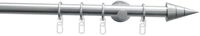 Gardinia Stilgarnitur Kegel &Oslash; 20 mm, edelstahl-optik, 120 cm
