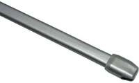 Gardinia Vitragestange flach, &Oslash; 11 mm, ausziehbar 40 - 65 cm, silber-matt
