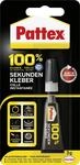 Pattex 100% Sekundenkleber 3 g Tube, transparent