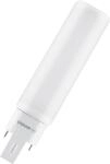 Osram LED Leuchtmittel Dulux D13 G24d-1 6W warmwei&szlig;, wei&szlig; matt