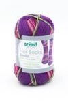 Gr&uuml;ndl Sockenwolle Hot Socks Simila 100 g violett-lila-flieder-fuchsia-rost
