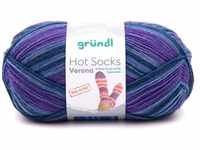 Gründl Sockenwolle Hot Socks Verona 100 g 4-fach violett-blau-meliert...