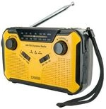 Schwaiger Solar-Kurbelradio mit LED Leuchte FM/AM Radio, mit Notfallsirene und