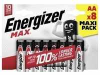 Energizer Max Alkaline Batterie Mignon AA 1,5 V, 8er Pack