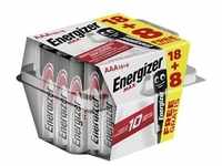 Energizer Max Alkaline Batterie Micro AAA 1,5 V, 18 + 8er Pack