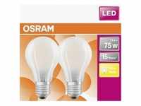 Osram LED Leuchtmittel E27 8W warmweiß, weiß matt