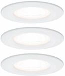 Paulmann LED Einbauleuchte Nova 3er Set wei&szlig; &Oslash; 7,8 cm GU10 warmwei&szlig;